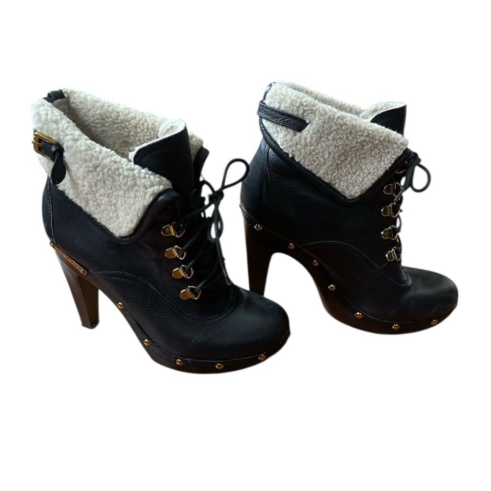 BCBG Black and Cream Women's Boots